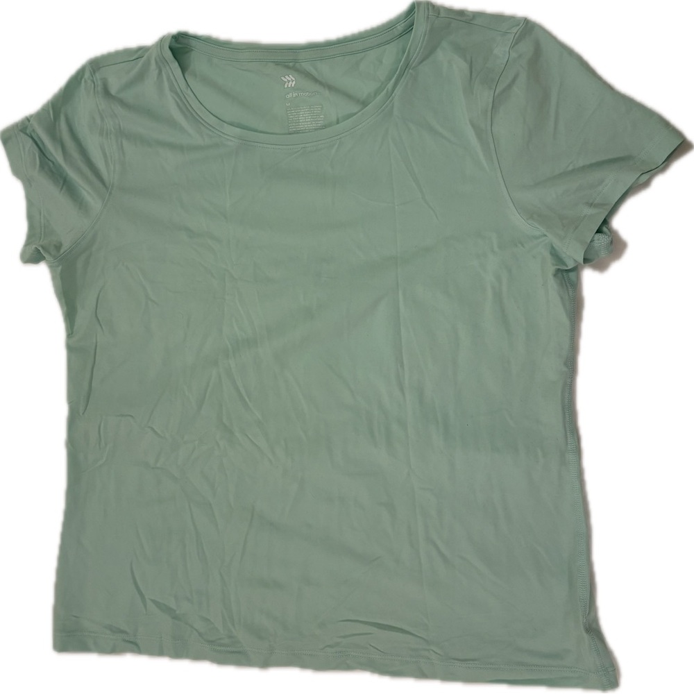 All in Motion Athletic tee mint green Women's size M. Loose fit.